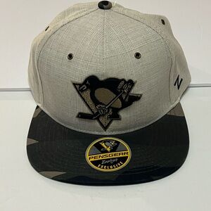 Pittsburgh Penguins Zephyr Exclusive Pensgear Hat New With Tags Ivory and Black